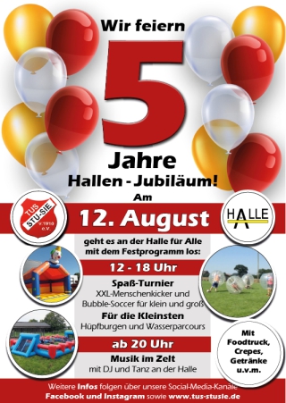5 Jahre Hallen-Jubiläum 2023